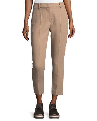 High-waist Cigarette Pants