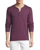 Relaxed Henley Shirt, Amethyst