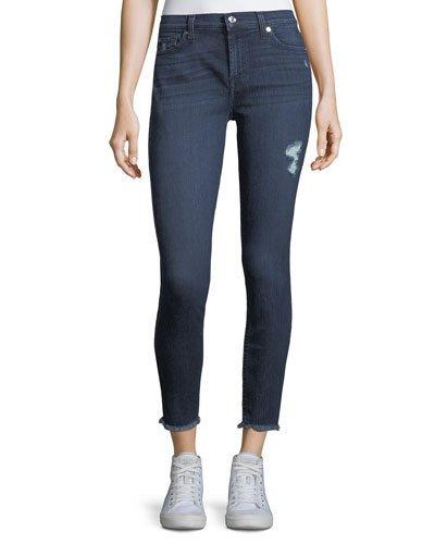 Gwenevere Raw-edge Ankle Jeans