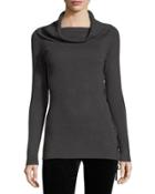 Cowl-neck Lace-up