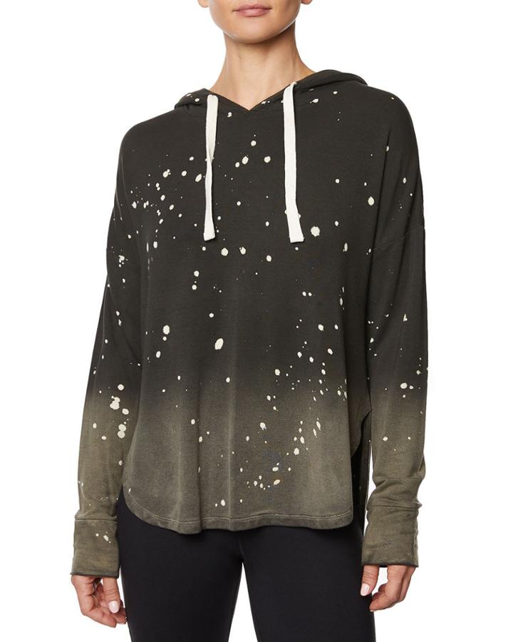 Paint Splatter Bleached Hooded