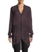 Go Sheer Silk Button-down Duster