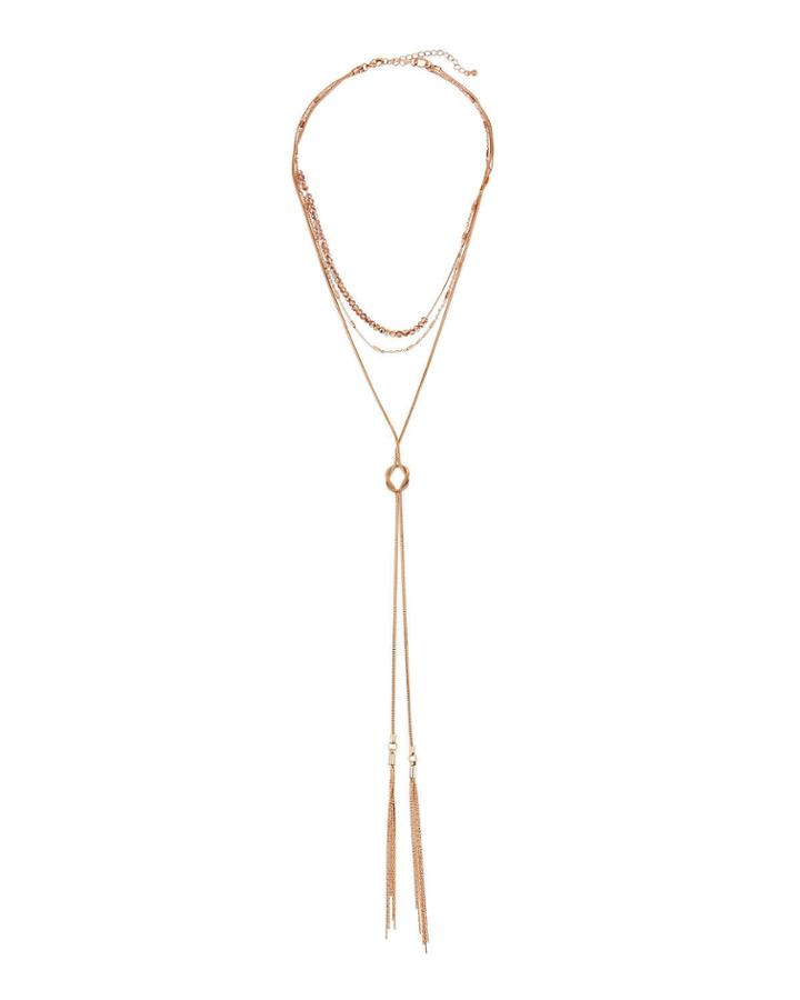 Multilayer Y-drop Tassel Necklace