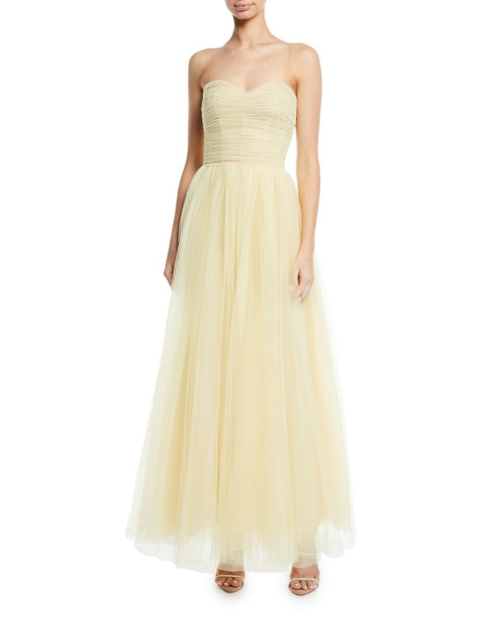 Strapless Sweetheart Tulle Gown