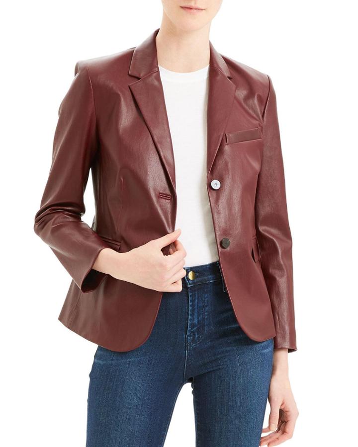 Classic Leather Shrunken Jacket