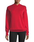Distressed Garment-dyed Split-neck Cotton