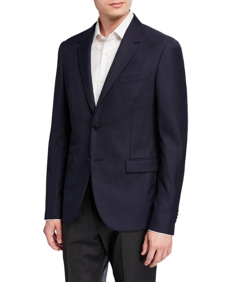 Men's Wool 2-button Blazer