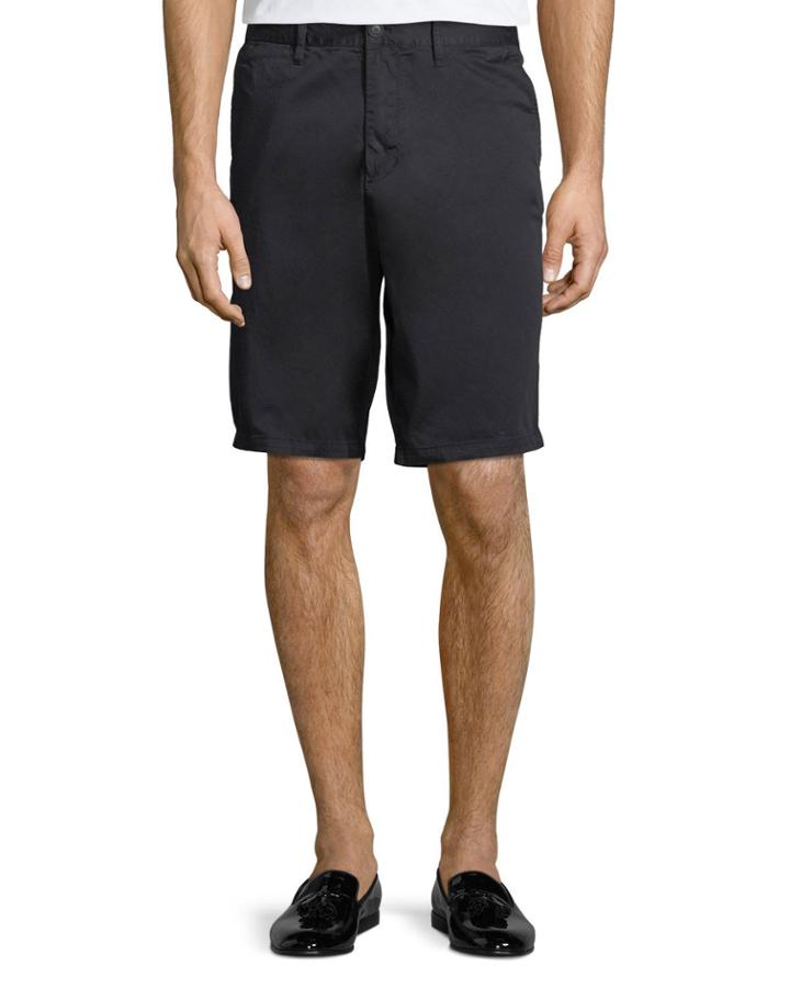 Stretch-cotton Flat-front