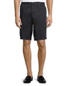 Stretch-cotton Flat-front
