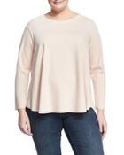 Raglan-sleeve Swing Top,