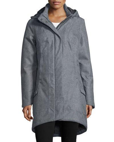 Temescal Hooded Snap-front Parka Jacket