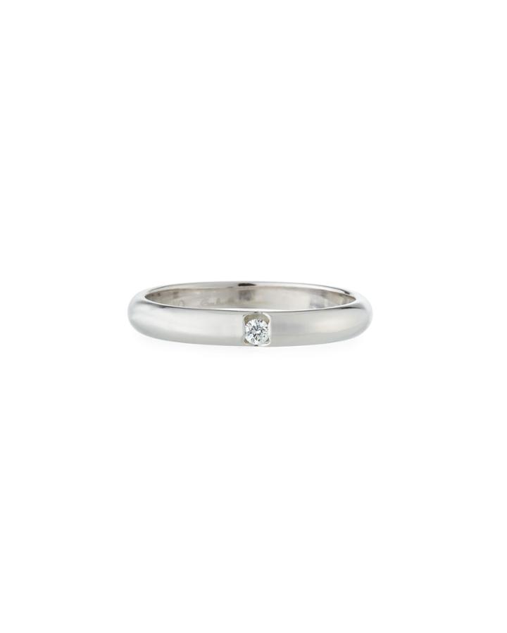18k White Gold Flat Diamond Ring,