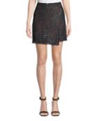Anya Faux-wrap Tweed &