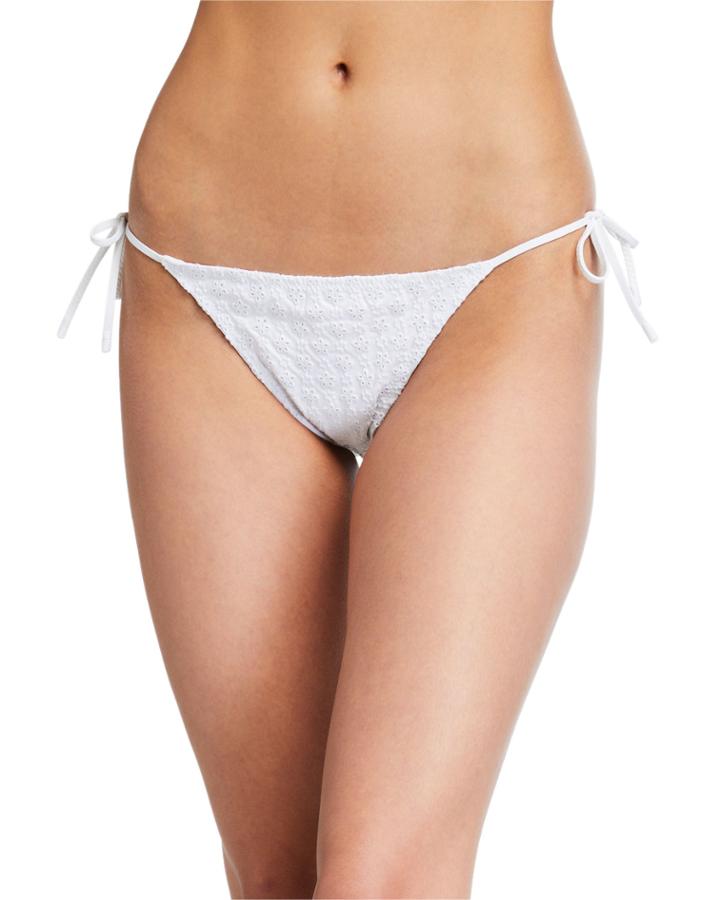 Side-tie Eyelet Bikini Bottom