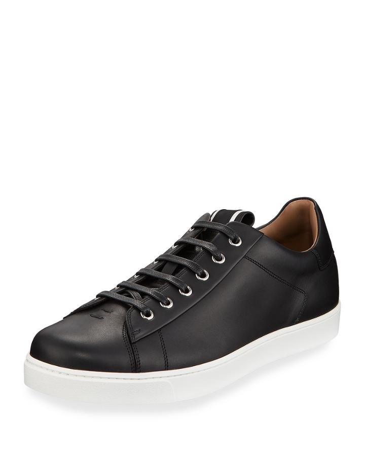 Men's Leather Platform Lace-up