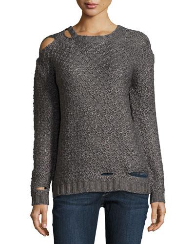 Deconstructed Diamond-knit