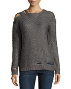 Deconstructed Diamond-knit