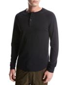 Heavy Slub Raglan Henley T-shirt