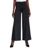 Solid Wide Leg Pull-on Pants