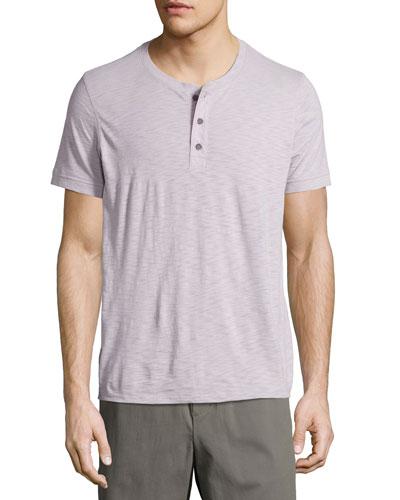 Short-sleeve Henley Top