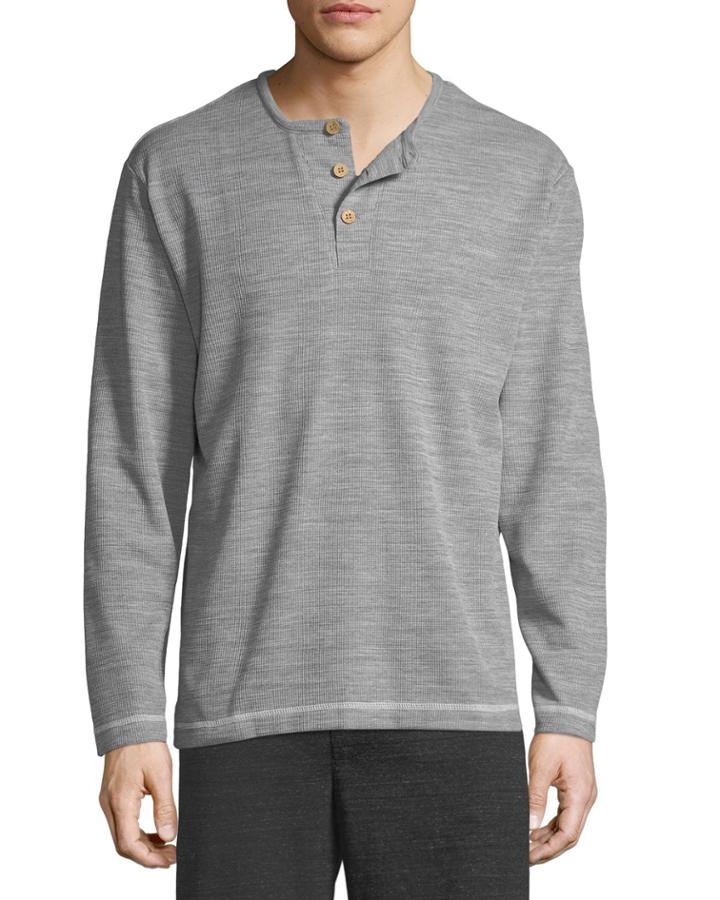 Men's Static Static Thermal Henley Long-sleeve