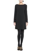 Washable Silk Long-sleeve Dress,