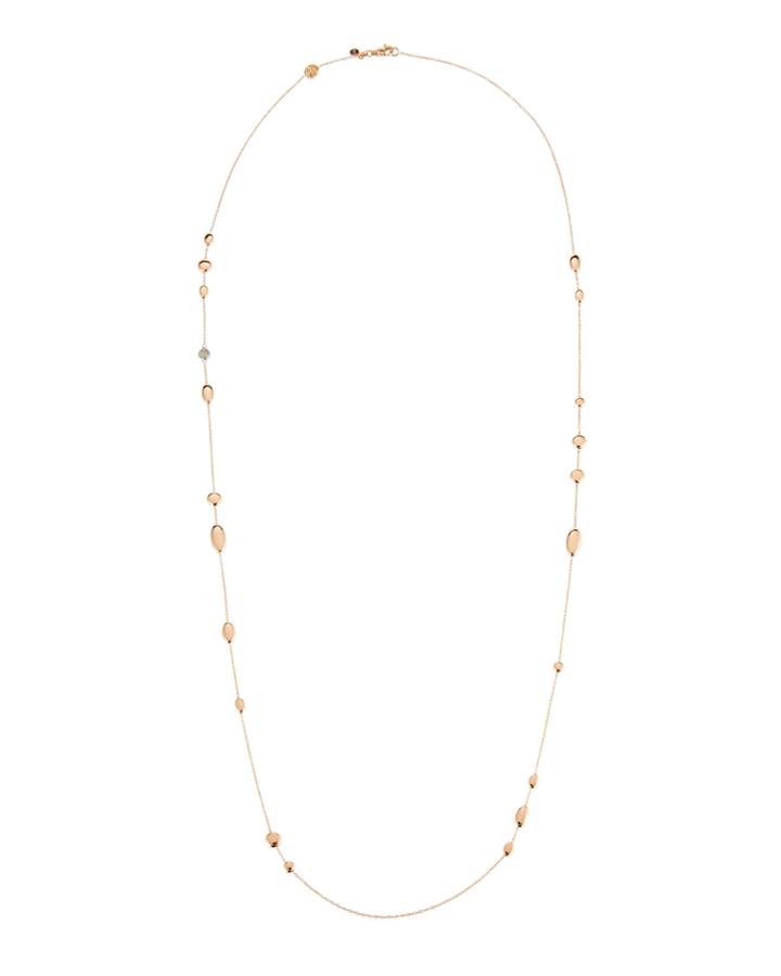 18k Single-strand Necklace W/ Diamond