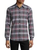 Rammy Mantra Plaid Linen-cotton