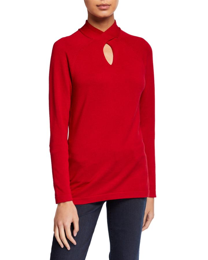 Twist Keyhole Neck