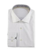 Point-collar Paisley Dress