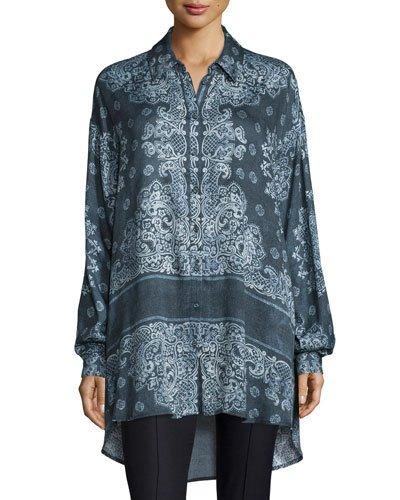 Paisley High-low Tunic, Bandana