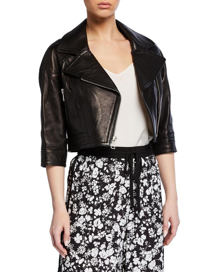 Lamb Leather Cropped