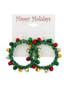 Wreath Hoop Earrings