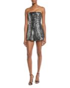 Rosemary Sequin Strapless Romper