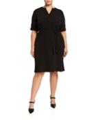 Plus Size Belted