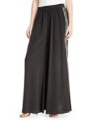 Giada Side-stripe Wide-leg Pants