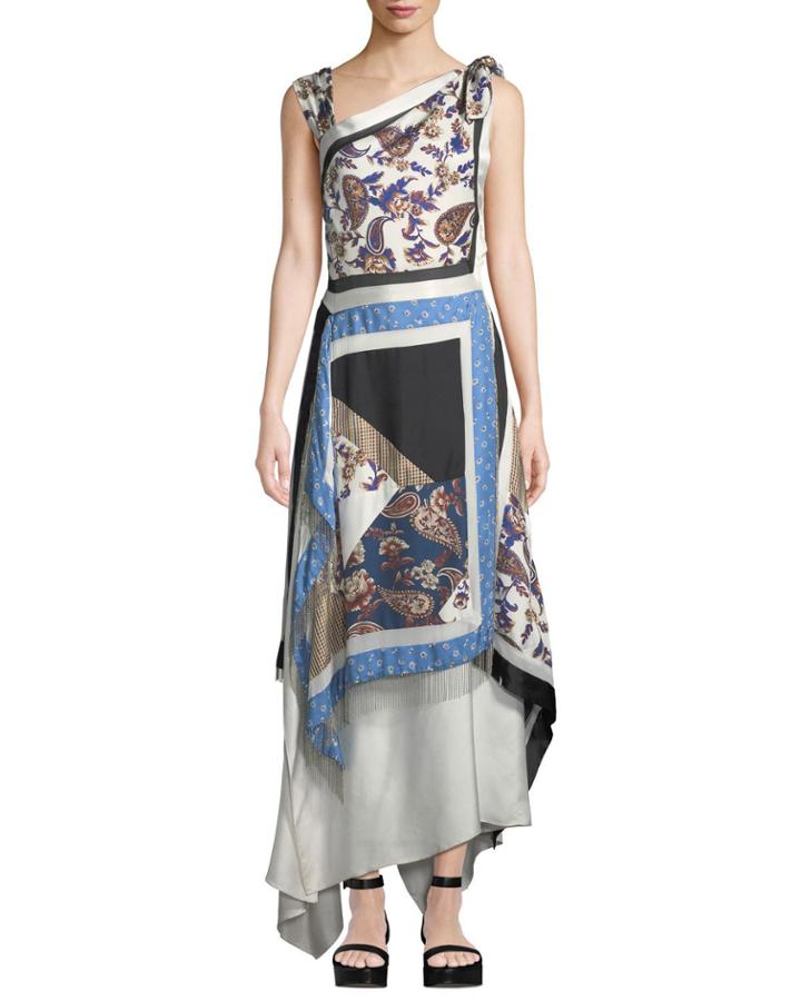 Patchwork Handerkerchief Printed Silk