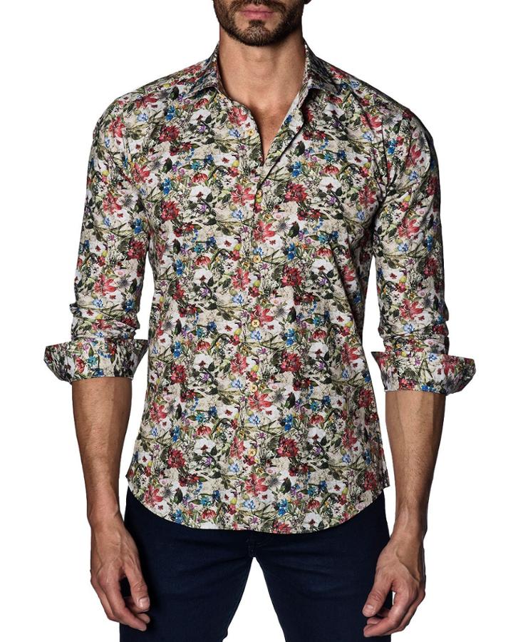 Men's Semi-fitted Rustic-floral