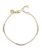 18k Yellow Gold Linear Diamond-station Bracelet