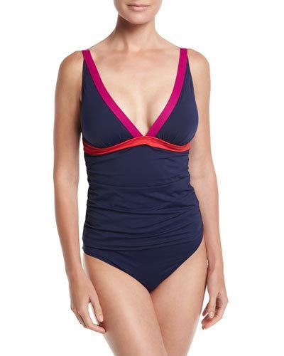 Colorblocked Tankini