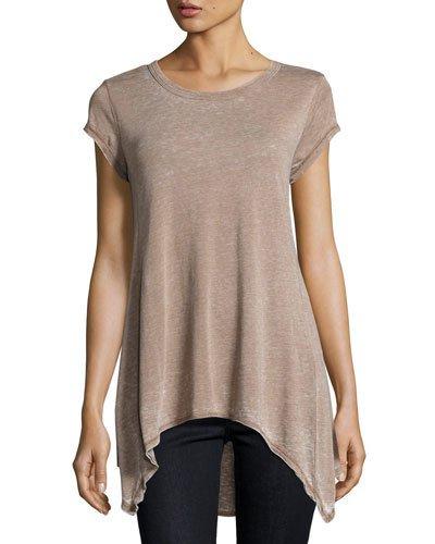 Burnout Dye Jersey Tee, Khaki