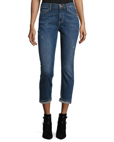 Tomboy Cropped Denim Jeans, Blue