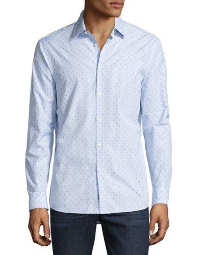 Watson Diamond-print Mouline Long-sleeve