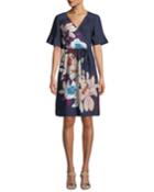 Lucy Wrap Dress In Floral Print