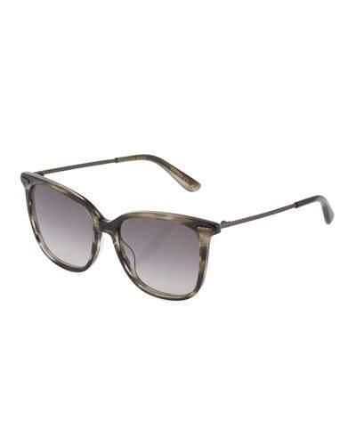 Square Havana Sunglasses, Gray