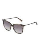 Square Havana Sunglasses, Gray