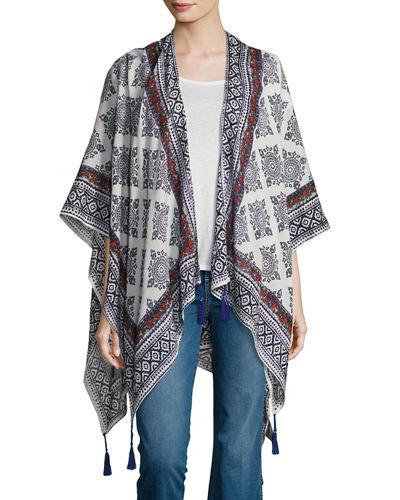 Mumbai Medallions Poncho Topper