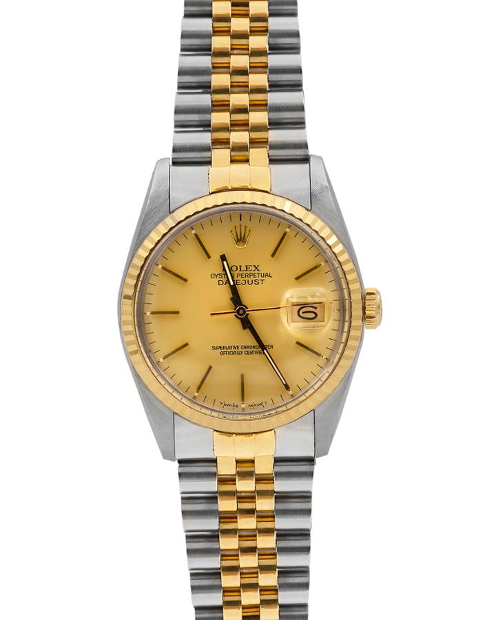 Pre-owned 36mm Men's Oyster Perpetual Datejust Two-tone Watch