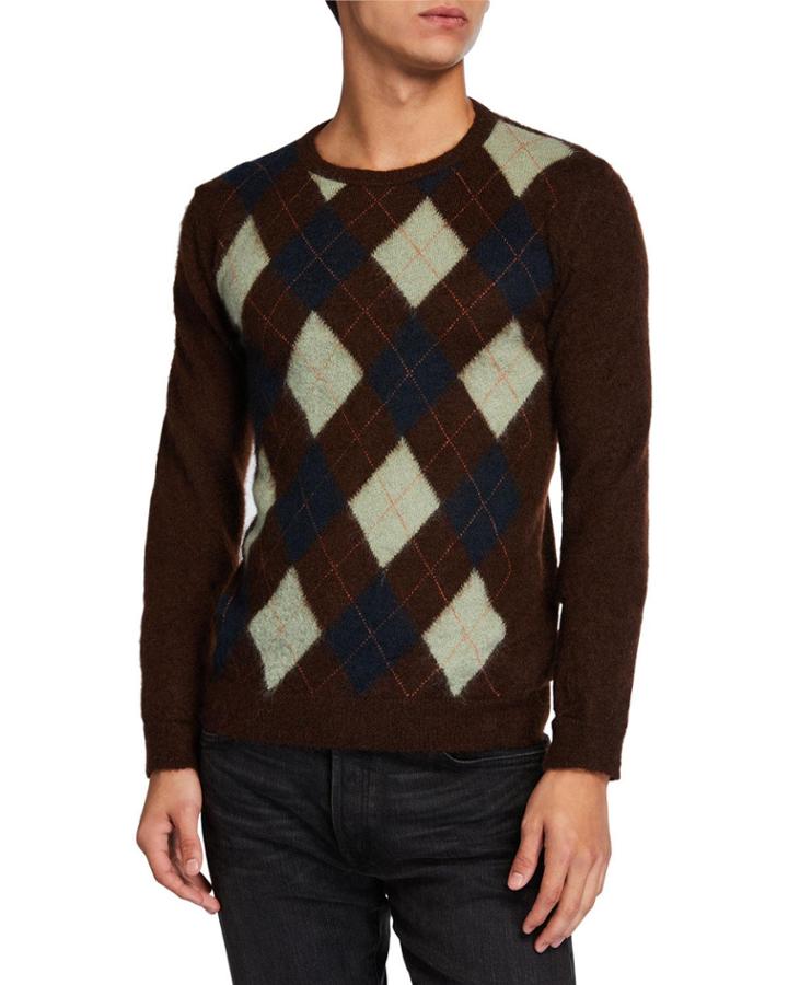 Men's Argyle Wool-blend