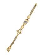 Estate Rossetti 18k Two-tone Diamond Heart-station Bracelet